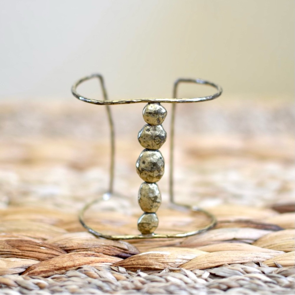 Lucky Brand Hammered Goldtone Cuff Bracelet